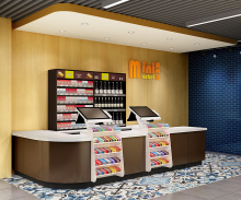 Grocery Store Cash Desk Checkout Counter