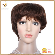 Wholesale cheap human hair wigs indian virgin hair machine made wefts wig