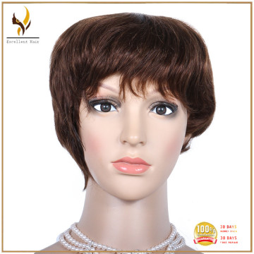 Wholesale cheap human hair wigs indian virgin hair machine made wefts wig