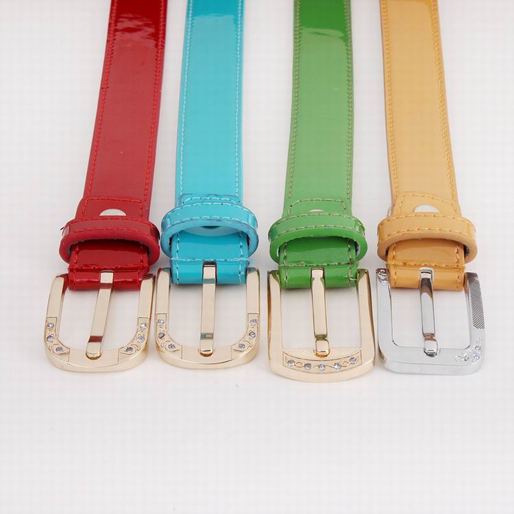 Real Leather Fashion Belt Lady's Shiny Belt (RS-13026C)