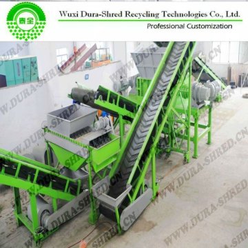 automatic whole waste tyre recycling machinery