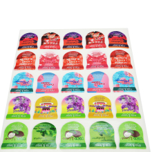 High end double label sticker