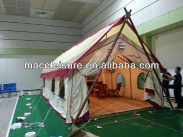 large canvas outdoor glamping tent / star hotel tent