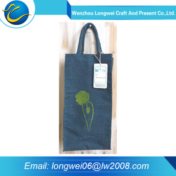 Natural color promotional wholesale sack jute bag