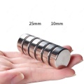 Strong N35 D25 x 10mm neodymium magnet