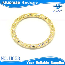 metal gold circle shaped bags decorative parts