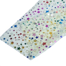 Five-pointed star gold stamping textiles net fabrics