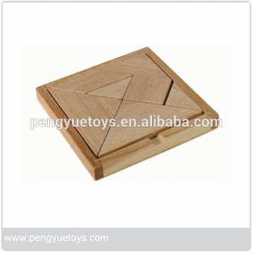 7pcs Wooden Tangram	,	Tangrams Jigsaw Puzzle	,	Cheap Tangram Wooden Puzzle Game