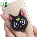 Titular de teléfono celular de silicona de dibujos animados animal gato silicona