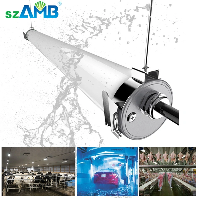 IP69K Tri-Proof LED Light with Motion Sensor, Flicker Free, Ik10, Variety of Dimmable