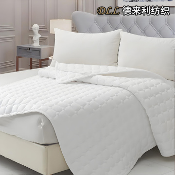 Luxury White Quilted Bed Linen Set