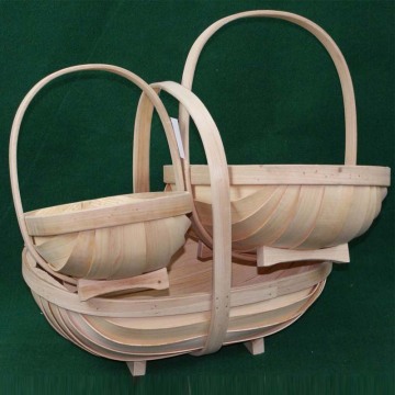 Popular customized shape chipwood basket