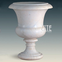 Outdoor garden ornaments marble planter stone flower pot