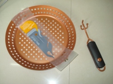 BBQ stir pan non-stick bbq pan steel bbq pan