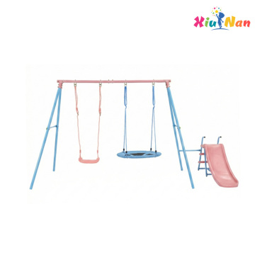 Pink Kids' Swing with Soft Cushion