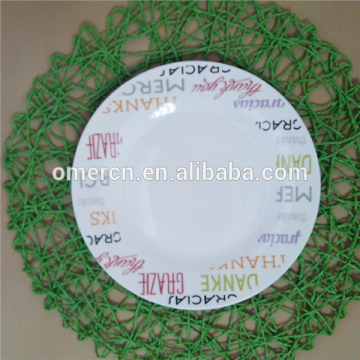 cheap porcelain unbreakable plates, ceramic plates dishes, full flower decal plates ceramic