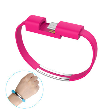 2019 Nieuwste mode kleurrijke armband draagbare mobiele telefoon snellader Micro armband USB-kabel