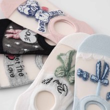 Crystal Silk Invisible Socks