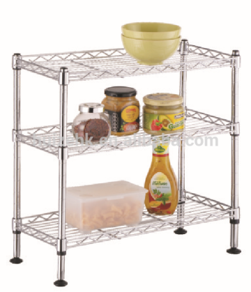 3 Tiers Metal kitchen accessories rack