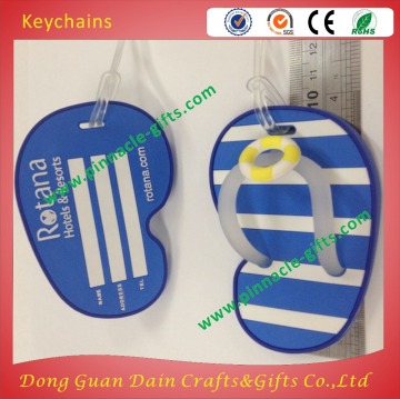 Shoes shape cute soft pvc luggage tags