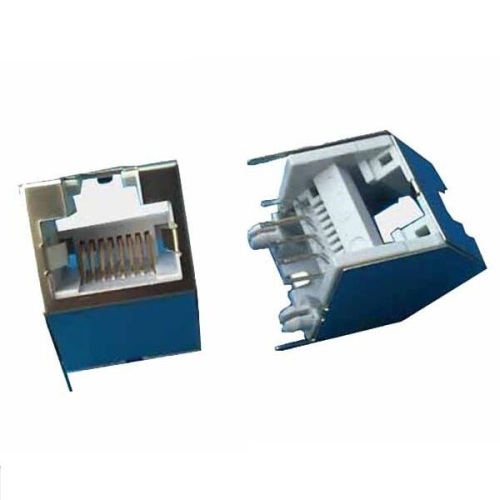 RJ45-Buchse 45'C Grad 1x1 Port voll geschirmt