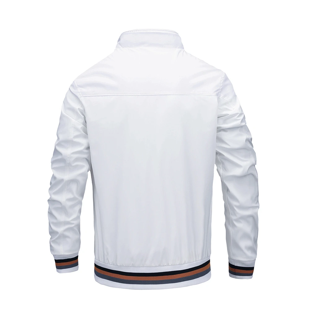 Custom Wholesale Men's Casual Sport Blank Thin Outdoor Casual Jacket with Zipper