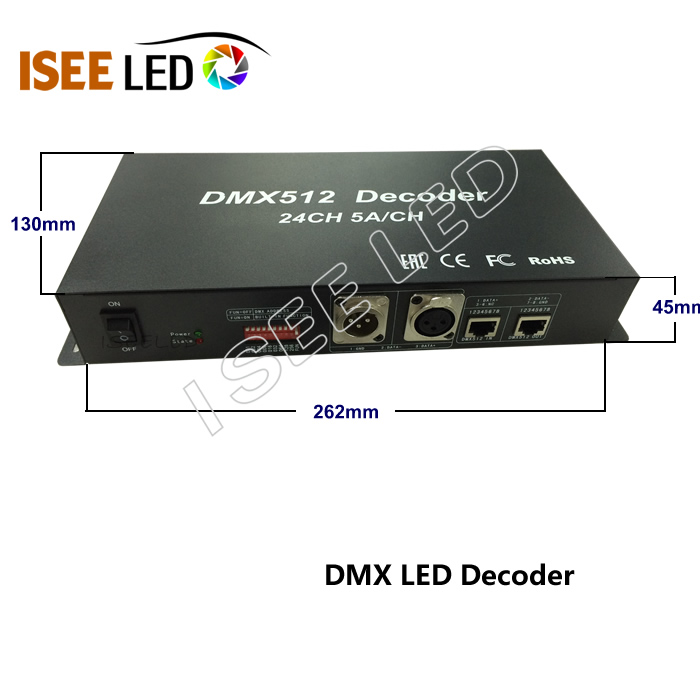 24 ជាប់នឹង Madirx DMX ទៅឧបករណ៍បញ្ជា PWM