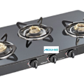 Sunflame Gas Cooktop 3 Queimadores de latão de alta eficiência