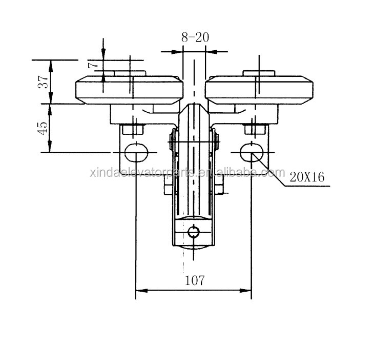 R3 roller guide shoe for counterweight for high speed lift elevator spare part