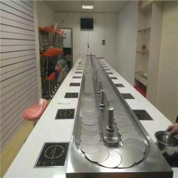 conveyor POM belt chain conveyor system sushi hot pot conveyor belt chain for restaurant