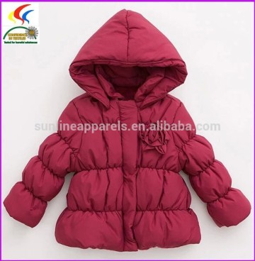 fashion red girls winter coat 2015