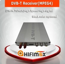 Hifimax (TWIN TUNER)High Speed High digital TV Receiver(MPEG4) for Indash Car DVD Player GPS (Silver color optional)