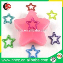 Star Shaped Paper Clips in Star Shaped PVC Box