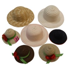 Cheap cute decoration straw mini pet toy hat