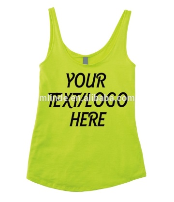 Women Elongated Gym Tank Top Customized District Tank Top Tanktop Gym