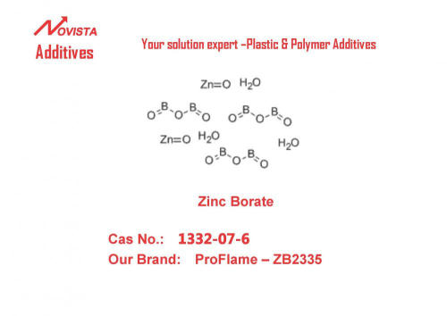 Zink Borate Smoke Suppesan 1332-07-6 Sinergi Retardant Flame