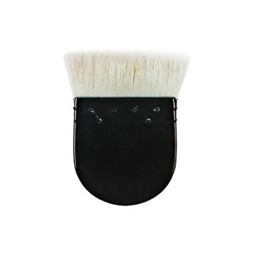 Goat Hair Black Wooden Handle Kabuki Makeup Brush