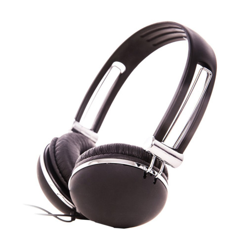 Schwarzer Headset Stereo-Kopfhörer über Ohrhörer