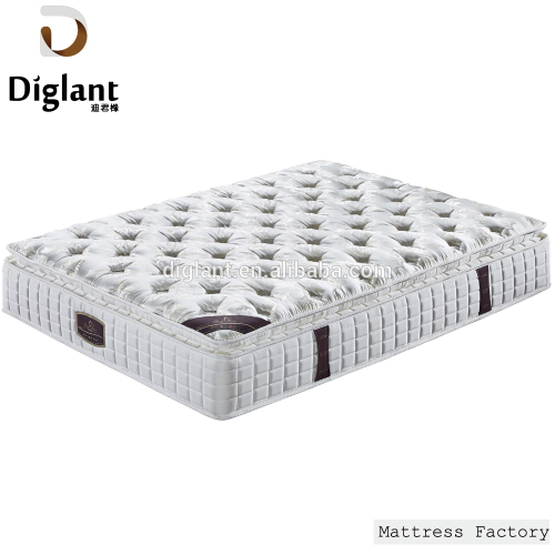 Special design luxury pillow top vacuum hilton standard hotel mattress factory