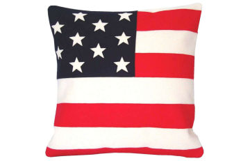 Personalized Pillow Cases Customized , 100% Polyester Flag Cushion Cover