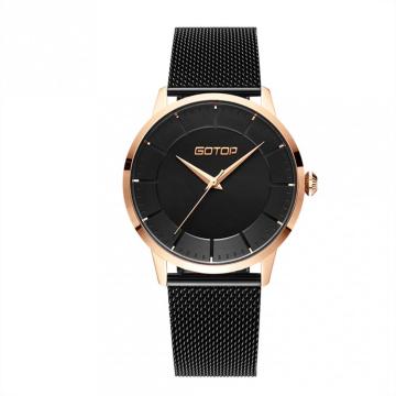 BLACK AND GOLD WATCH FOR WOMEN