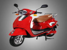 Eec Electric Moped Scooter With Pedals , Lithium Battery Motorised Scooter Piaggio Vespa