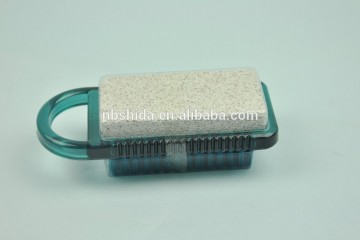 Plastic 2-sided Foot Brush with pumice stone