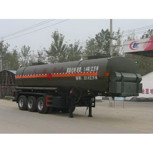 รถกึ่งพ่วงขนาดใหญ่ 9.5m Tri-axle Flammable Liquid Transport