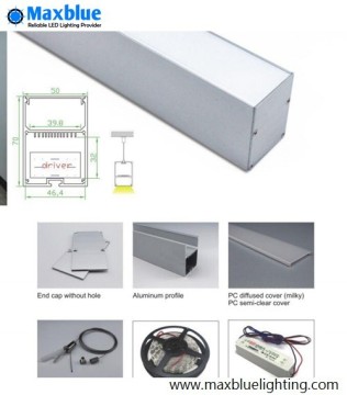 Pendant LED Linear Light Alumium Profile (5070)