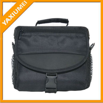 black nylon handy camera bag