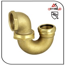 Brass color P trap