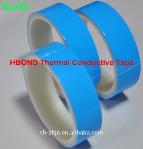 Thermal conductive tape with blue double sided silicone release liner