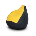 Gelbe und schwarze weiche Samt Material Sitzsack