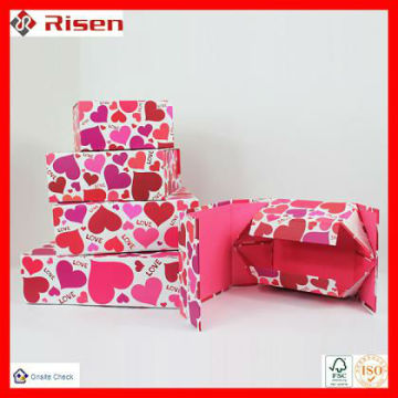 custom paper packaging flat pack paper box